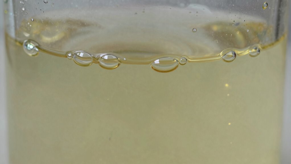 air bubbles thin gear oil