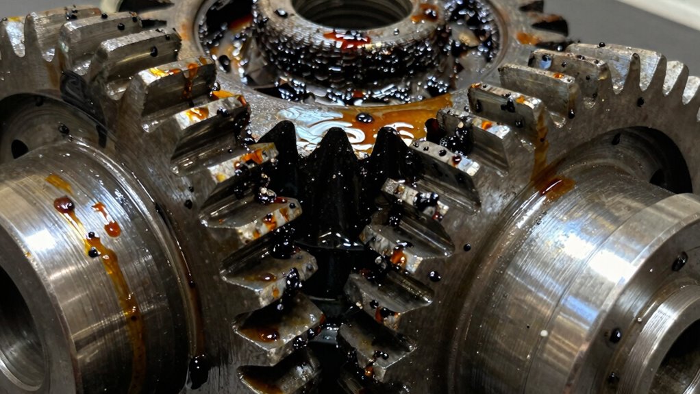burnt gear oil indicates overheating