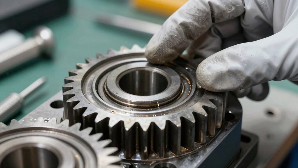 check gear and bearing wear