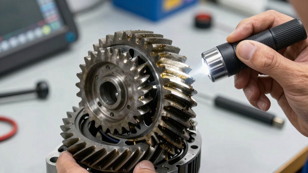 check gear oil and alignment