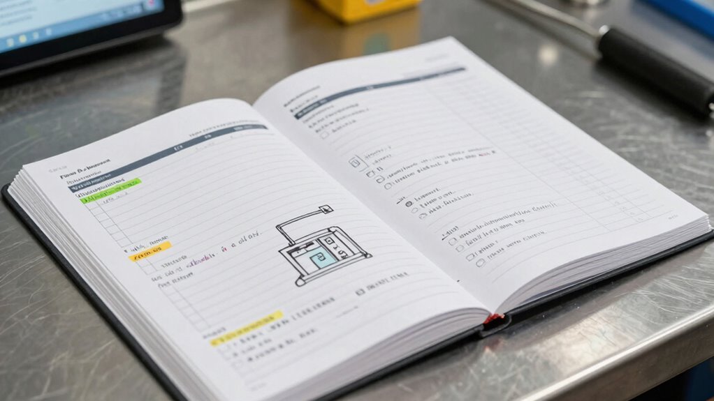 consistent detailed maintenance documentation