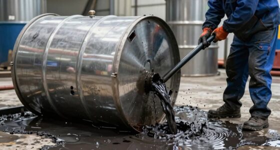 contamination from drums and pumps