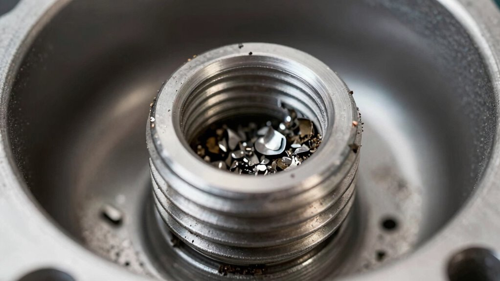debris indicates component settling