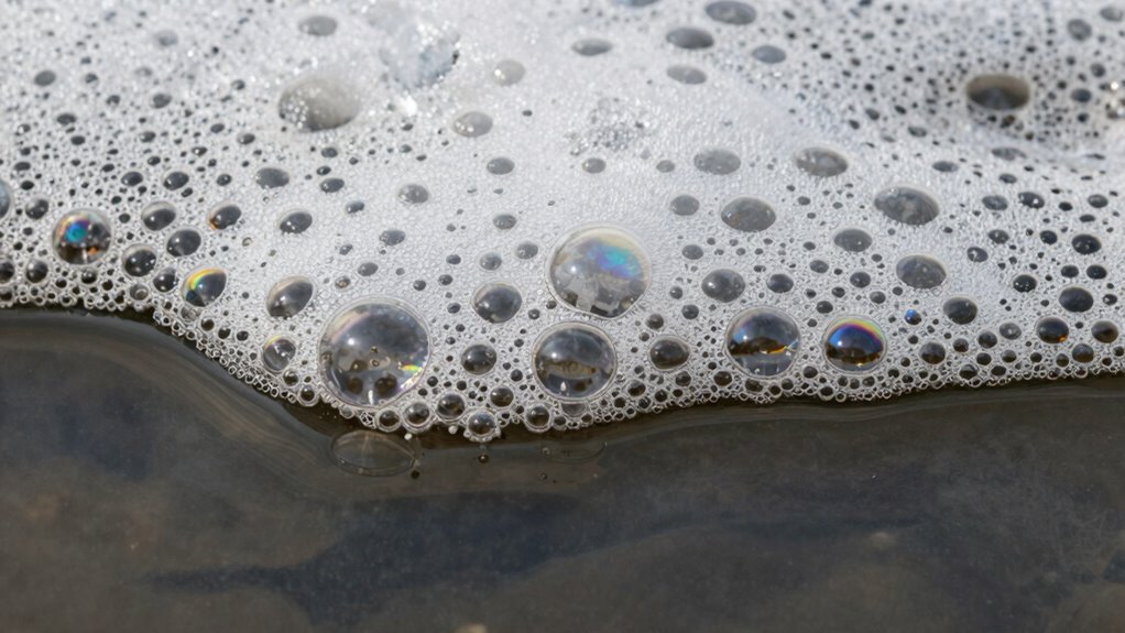 detect foam bubble contamination early