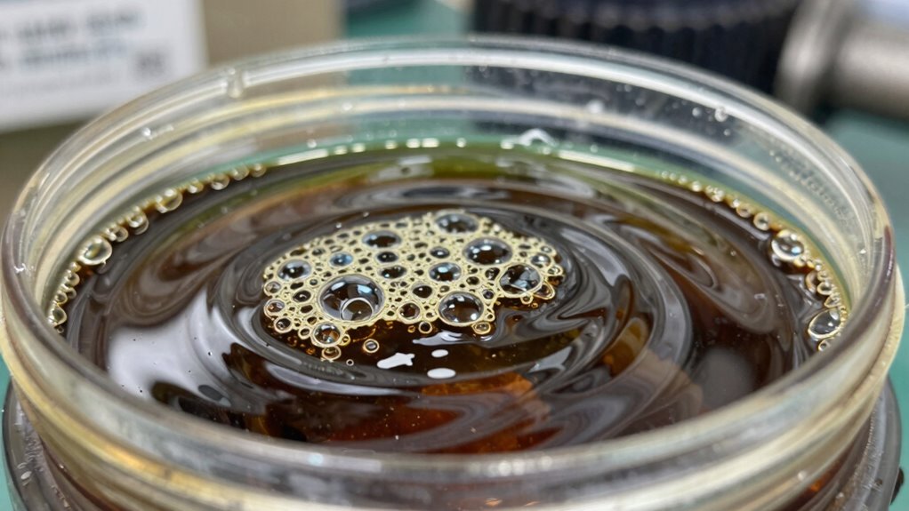 detect water in gear oil