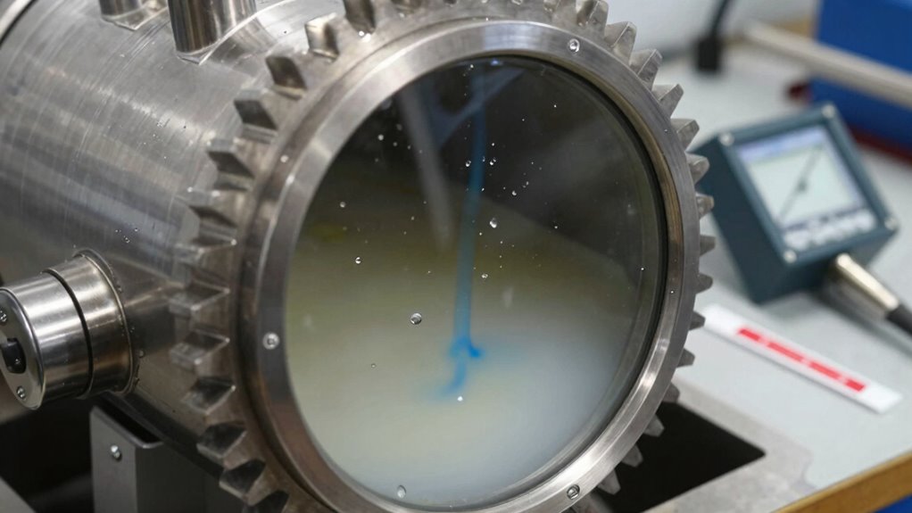 detect water in gear oil