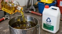 dispose old oil properly