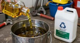 dispose old oil properly