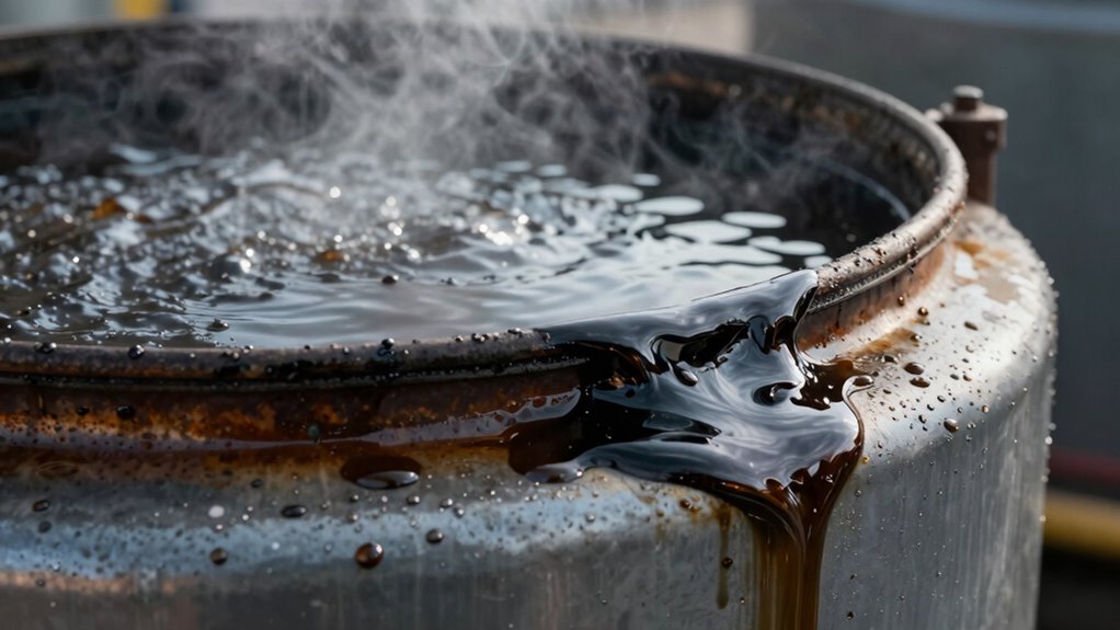 drain excess oil safely