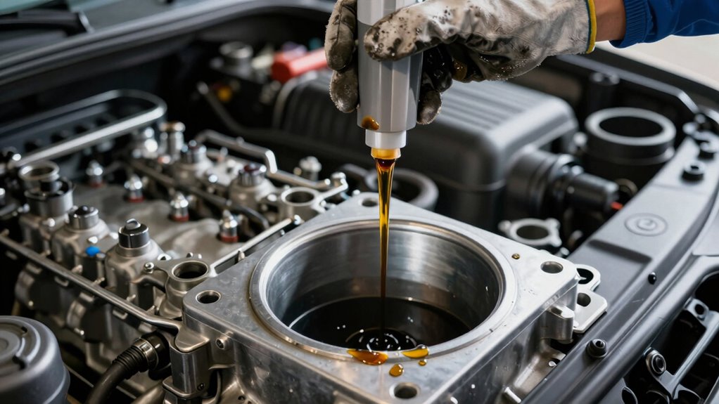 engine break in oil change