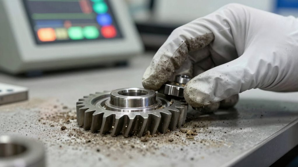 gear dirt contamination symptoms