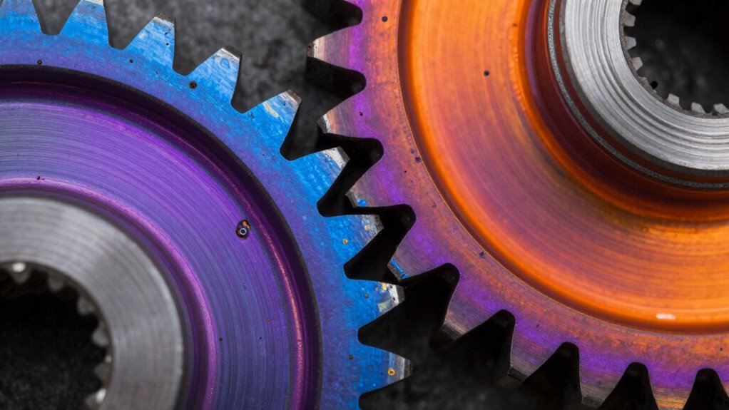 gear discoloration indicates overheating