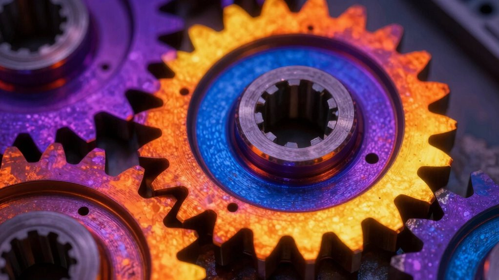 gear heat color indicators