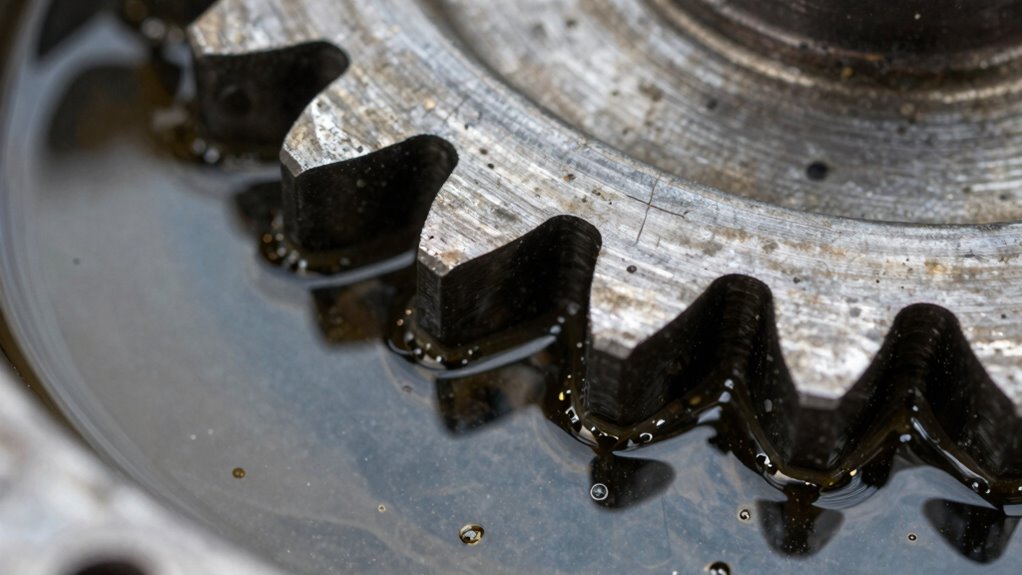 gear oil degradation causes machinery damage