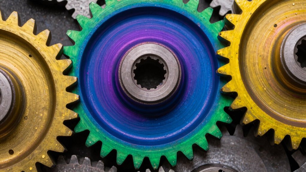 heat induced gear surface changes