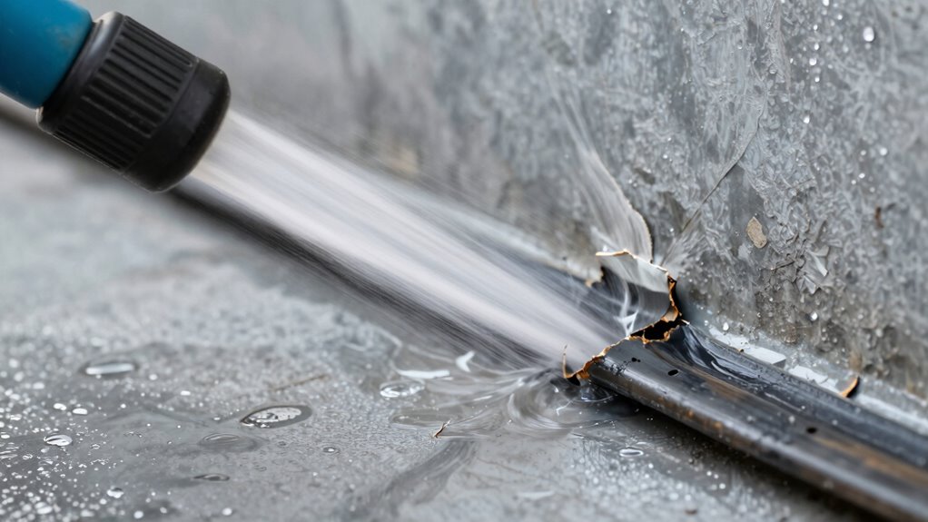 high pressure water infiltration prevention