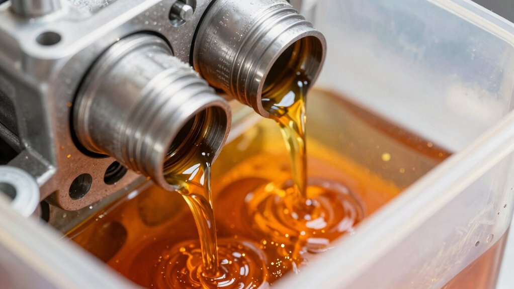 initial oil change debris removal