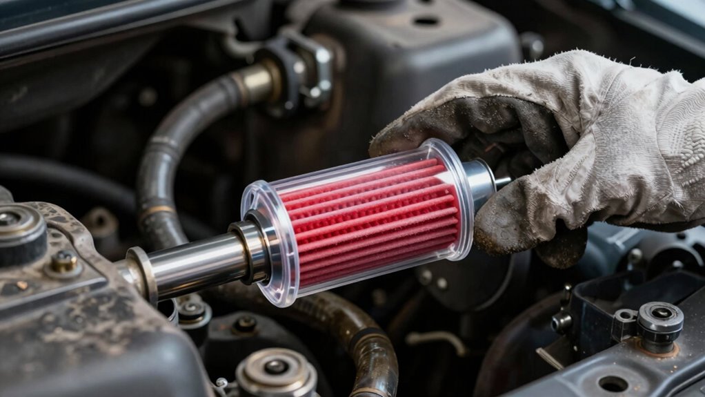 inline transmission filter installation