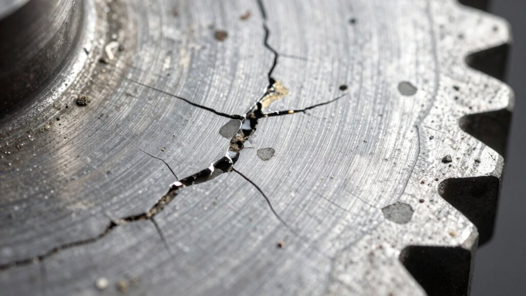 microcracks cause surface spalling