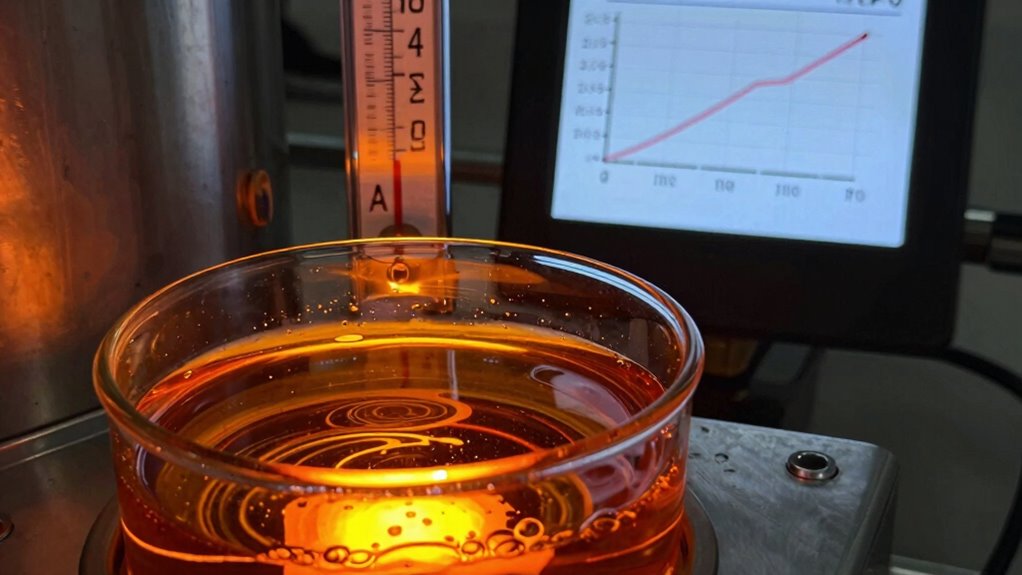 peak temperatures accelerate oil degradation