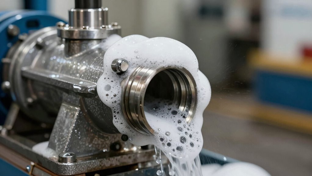 pump noise from foam