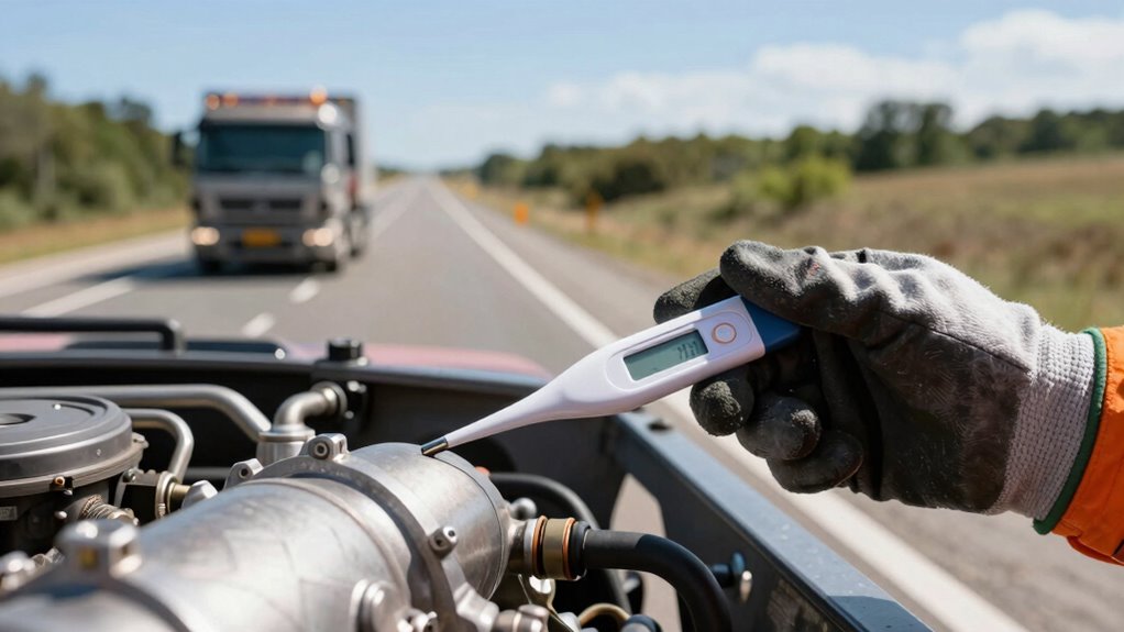 record consistent transmission temperatures