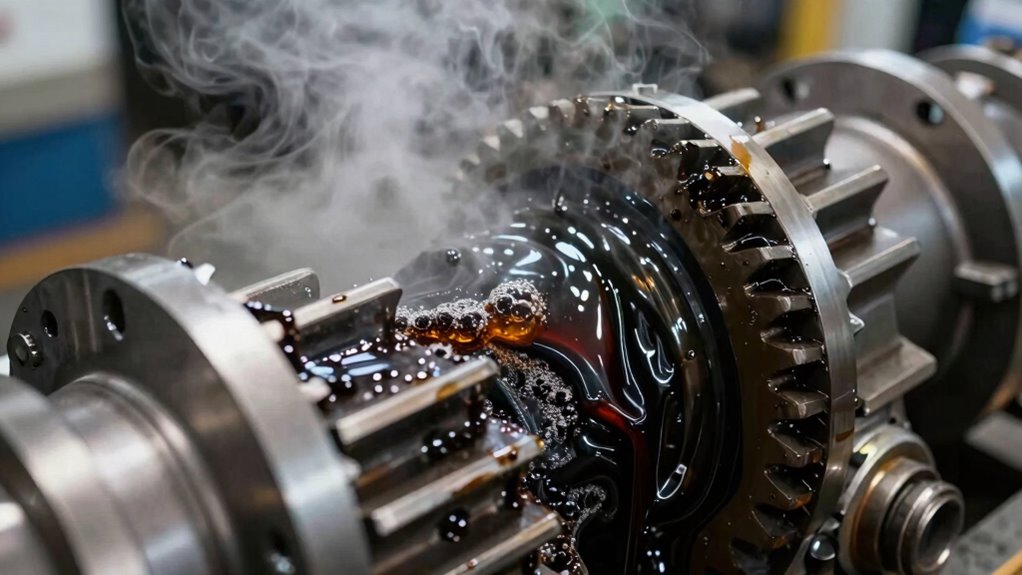 signs of gearbox overfill