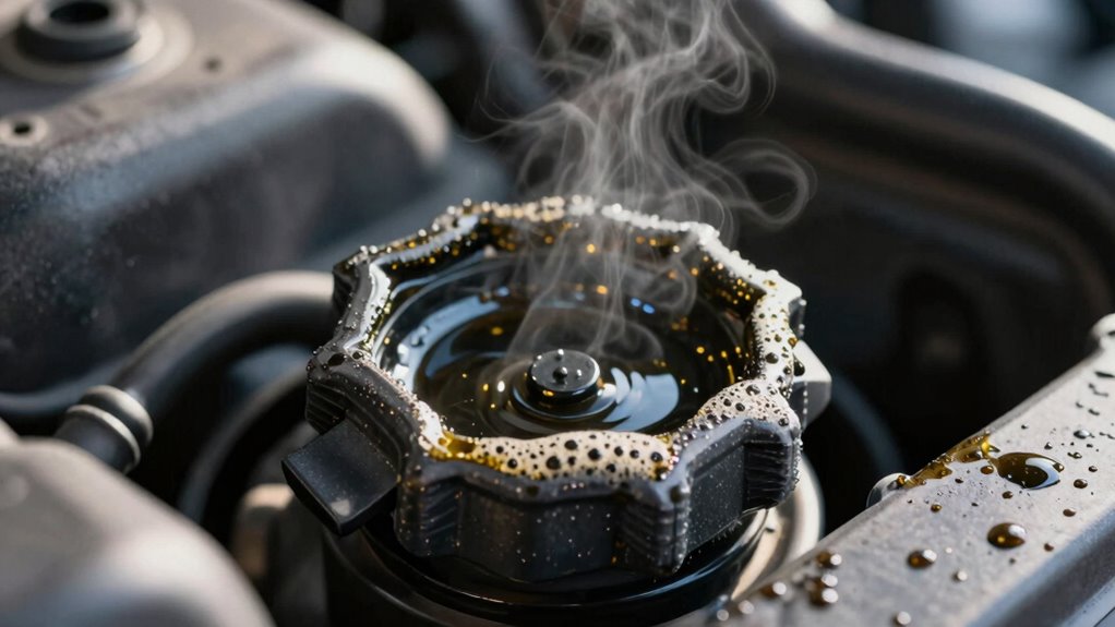 signs of overfilled oil