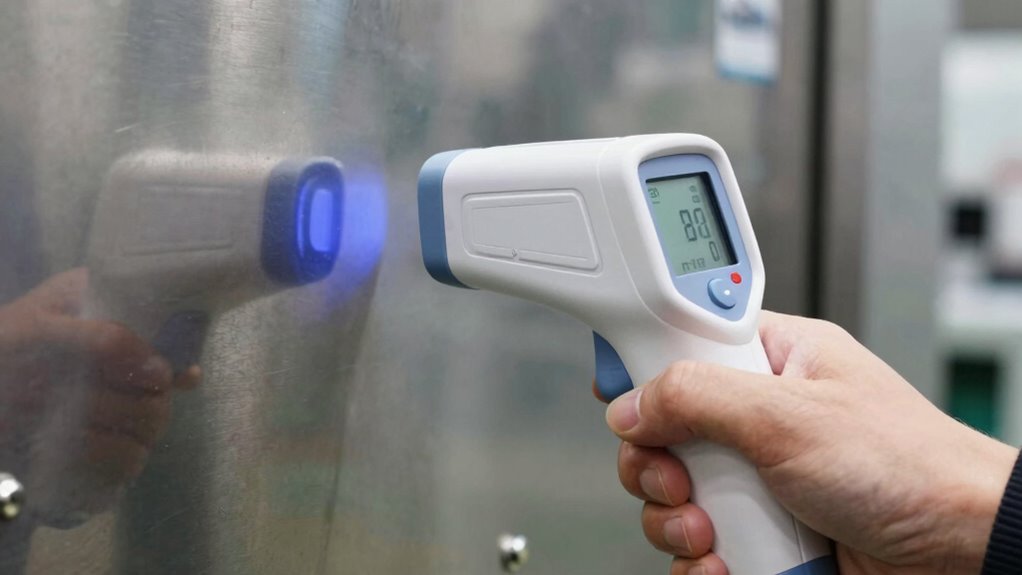 surface emissivity impacts temperature accuracy