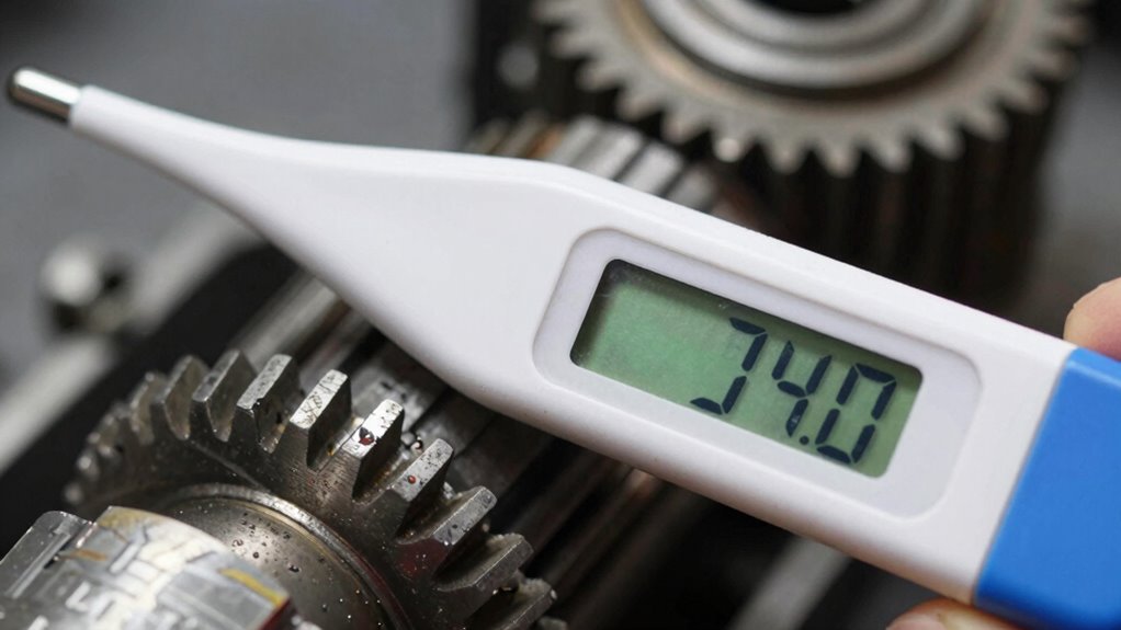 temperature based gear oil monitoring
