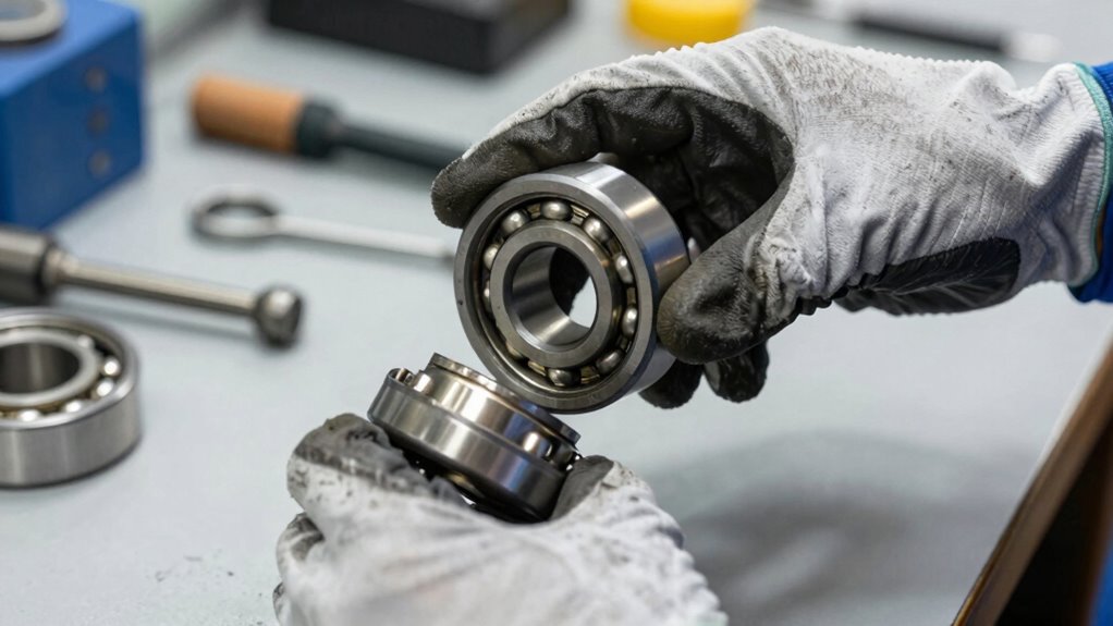 test bearing smoothly carefully