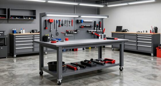 top steel garage workbenches