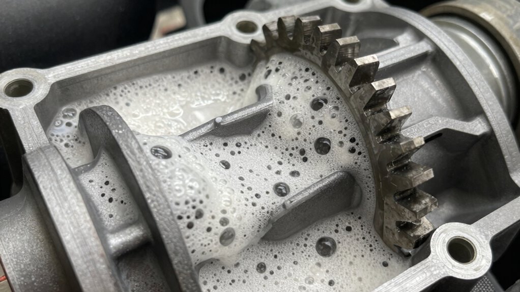 transmission fluid contamination causes foaming