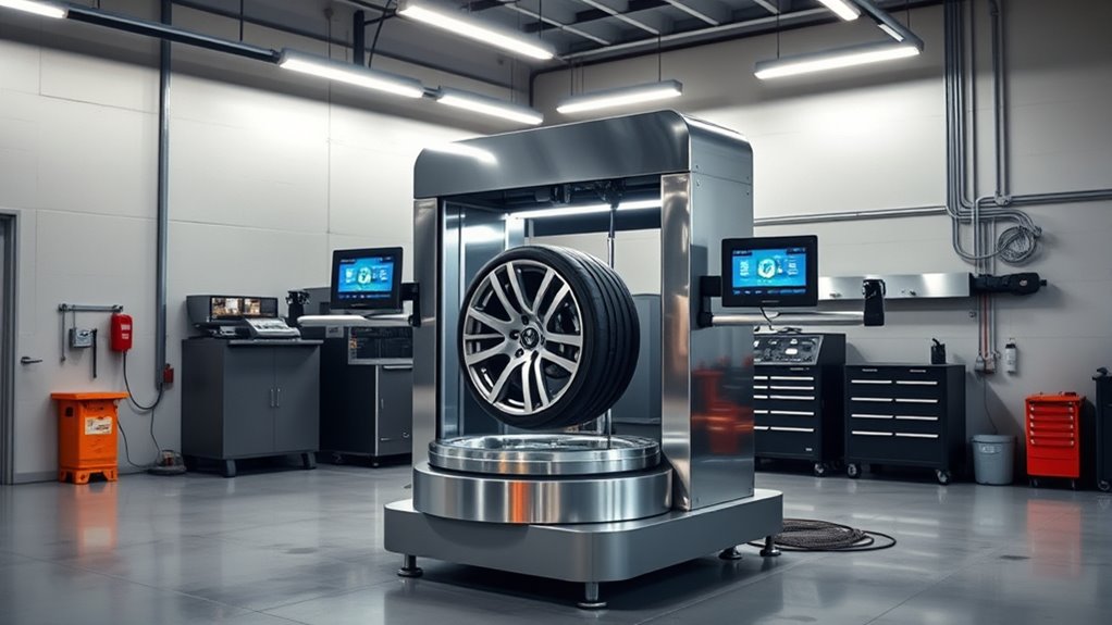 wheel balancer physical considerations