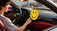 Nobody Noticed the Giant Smiley Face on the Ferrari Luce’s Dashboard