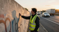 Noise Barrier On A10 Near Amsterdam West Burns Again