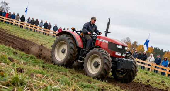 Finnish Farmers Make Tractor Pulls More Exciting By Adding A Big Hill