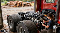 Legendary Twin-Engine Logging Truck Had A 14.6L Diesel V8 Powering The Trailer Too