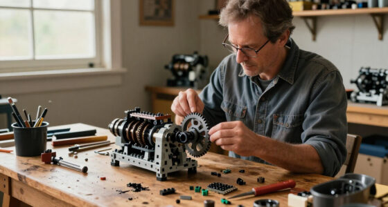 Recreating An Antique Hit-and-Miss Engine With Lego Is One Way To Kill Time